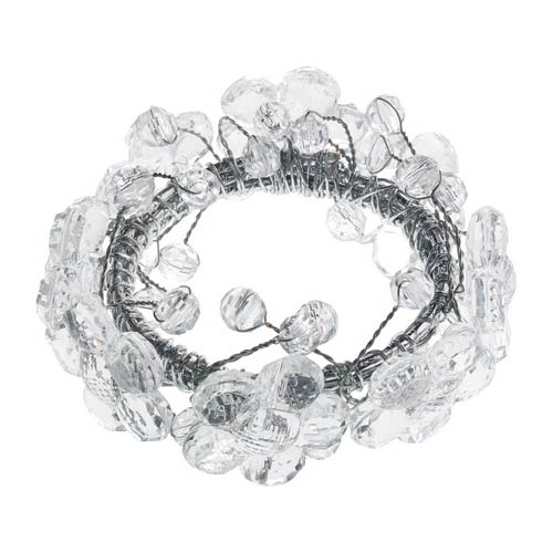 Ritz Glitz Flower Napkin Rings (4)